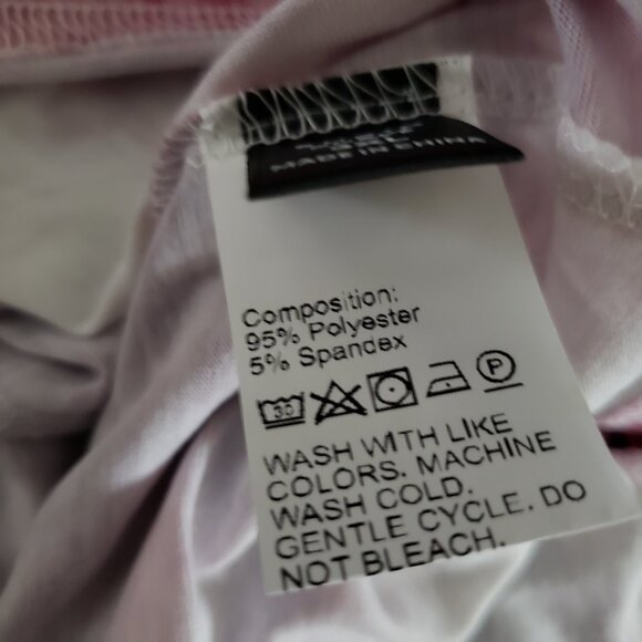 Plus Size Tie Dye Tee 3X  Pinkish Purple Butterfly - Picture 4 of 7